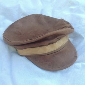Leather Fisherman's Cap